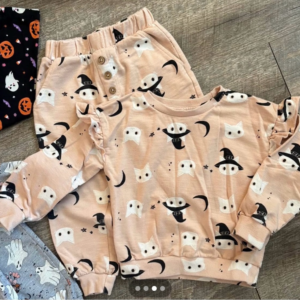 Jessica Simpson Kids Matching Set - Halloween Cat